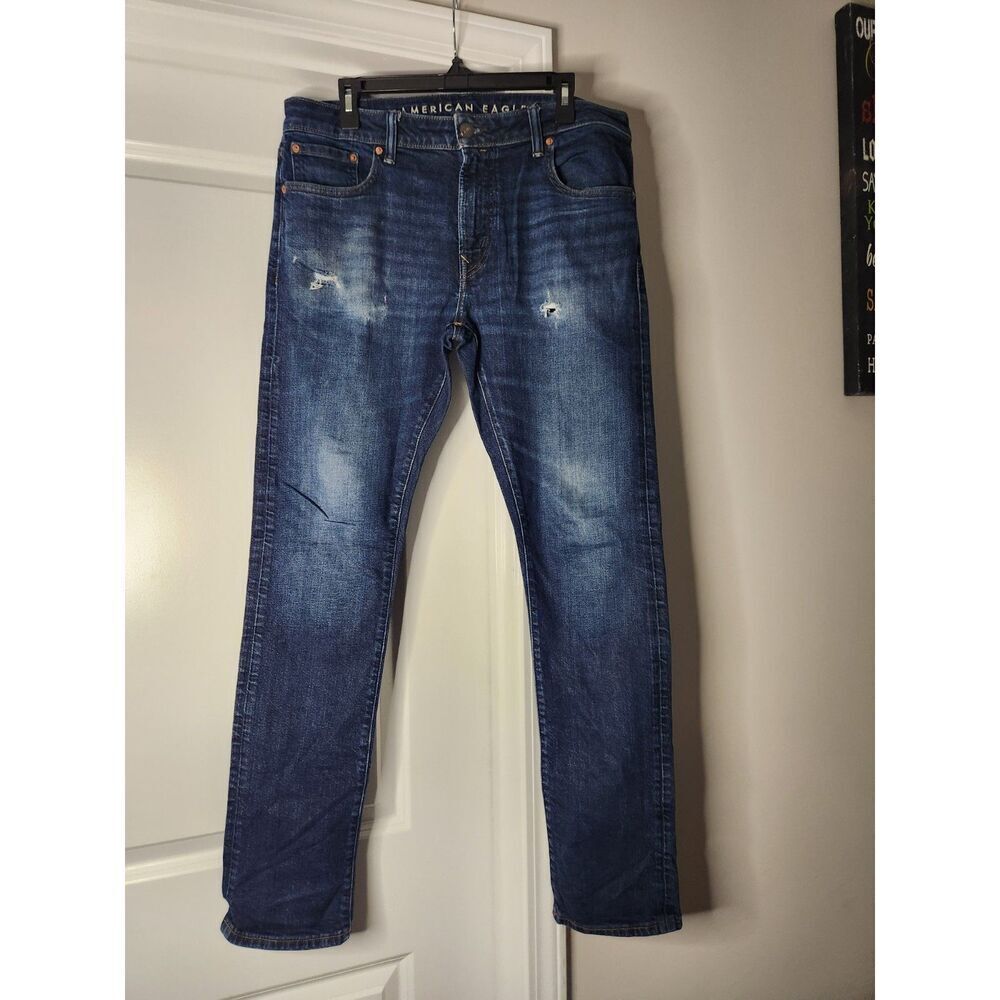 American Eagle Men’s Slim Straight Jeans – Size 34x34